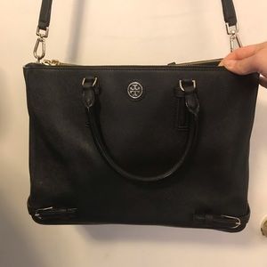 Tory Burch Robinson Saffiano Leather Satchel Tote